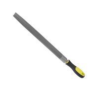 CoCud Metal Half-Round File, 12" Blade Length, High Carbon Hardened Steel Cut Mill Hand Rasp with Non-Slip Handle Yellow - (Applications: for Wood, Metal, Plastic)