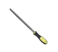 CoCud Metal Triangular File, 8" Blade Length, High Carbon Hardened Steel Cut Mill Hand Rasp with Non-Slip Handle Yellow - (Applications: for Wood, Metal, Plastic)