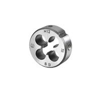 CoCud Metric Adjustable Round Die, M12 X 1.75, Alloy Steel Thread Left Hand Threading Die - (Applications: for Processing External Threads for Metal Plastic)