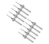 CoCud Micro PCB Drill Bits, 1/8" Shank 0.8mm Cutting Edge, Tungsten Carbide Print Circuit Board Drill Bit - (Applications: for CNC Drilling Engraving Machine), 10-Pieces