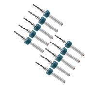 CoCud Micro PCB Drill Bits, 1/8" Shank 1.5mm Cutting Edge, Tungsten Carbide Print Circuit Board Drill Bit - (Applications: for CNC Drilling Engraving Machine), 10-Pieces