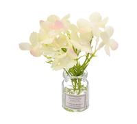 CoCud Mini Flowers Dollhouse in Vase, Silk Plastic Miniature Dollhouse Accessories with Tiny Flower Yellow - (Applications: for 1:12 1:8 or 1:6 Scale Fairy Micro House)