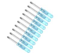 CoCud Mini Phillips Screwdriver, 3.0mm Size 45mm Length, Carbon Steel Small Cross Head Screwdrivers with Anti-Slip Handle - (Applications: for Glasses, Watch or Laptop), 10-Pieces