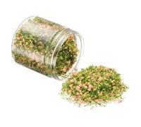 CoCud Model Flower Grass, 185ml Capacity, Fake Miniature Flower Grass Tree Plastic Sponge Light Orange - (Applications: DIY Dollhouse Fairy Garden Model Railway Landscape)
