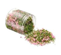 CoCud Model Flower Grass, 185ml Capacity, Fake Miniature Flower Grass Tree Plastic Sponge Pink - (Applications: DIY Dollhouse Fairy Garden Model Railway Landscape)