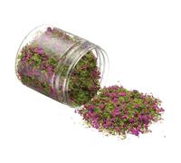CoCud Model Flower Grass, 185ml Capacity, Fake Miniature Flower Grass Tree Plastic Sponge Purple - (Applications: DIY Dollhouse Fairy Garden Model Railway Landscape)