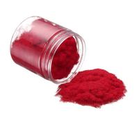 CoCud Model Grass Terrain Powder, 185ml Capacity, Fake Miniature Flower Grass Tree 3mm Nylon Red - (Applications: DIY Dollhouse Fairy Garden Model Railway Landscape)