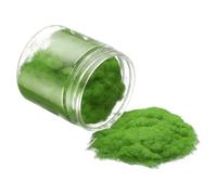 CoCud Model Grass Terrain Powder, 185ml Capacity, Fake Miniature Flower Grass Tree 5mm Nylon Green - (Applications: DIY Dollhouse Fairy Garden Model Railway Landscape)