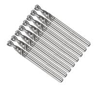 CoCud PCB Drill Bits, 3.05mm Diameter 1/8" Shank, Solid Tungsten Carbide Precision Drilling - (Applications: for Print Circuit Board CNC Engraving), 8-Pieces