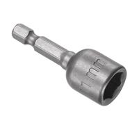 CoCud Quick-Change Nut Setter Driver Bit, 11mm Metric 48mm Length 1/4" Shank, CR-V Magnetic Straight Shank Setter Drill Bits - (Applications: for Auto Repair)