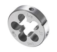 CoCud Round Thread Repair Die, 5/8"-27 UNS Die 38mm OD, Alloy Tool Steel Cylindrical Pipe Threading Tool with 5 Chip Holes - (Applications: for Threading Repairing)
