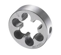 CoCud Round Thread Repair Die, 7/8"-14 UNF Die 45mm OD, Alloy Tool Steel Cylindrical Pipe Threading Tool with 6 Chip Holes - (Applications: for Threading Repairing)