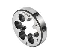 CoCud Round Thread Repair Die, M20x1 Die 45mm OD, Alloy Tool Steel Left Hand Cylindrical Pipe Threading Tool with 6 Chip Holes - (Applications: for Threading Repairing)