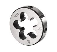 CoCud Round Threading Dies, Metric M18 x 1 Thread, 9SiCr Alloy Tool Steel Screw Milling Tools - (Applications: for Machine Thread Repair), 1-Piece