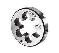 CoCud Round Threading Dies, Metric M20 x 1 Thread, 9SiCr Alloy Tool Steel Screw Milling Tools - (Applications: for Machine Thread Repair), 1-Piece