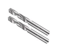 CoCud Solid Carbide Drill Bits, 4.25mm Diameter, K35 Tungsten Carbide Precision Short Length Twist Drill Bits - (Applications: for Stainless Steel Alloy Metal), 2-Pieces