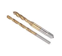 CoCud Spiral Flute Tap and Drill Bit Set, M4 x 0.7 Thread 3.3mm Drill Dia, Ti-Coated Machine Screw Tap & Twist Drill Bit Tool Kit - (Applications: for Threading Tapping), 1-Set