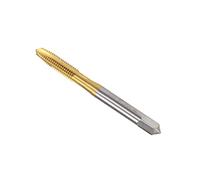 CoCud Spiral Point Taps, Metric M6 x 1 Thread, Titanium Coated High Speed Steel 6542 Screw Milling Threading Tap - (Applications: for Tapping Drilling Machine), 1-Piece