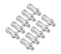 CoCud Stainless Steel Straight Grease Fitting, | M10x1mm Metric | Hydraulic Grease Nipple - (Applications: for Replacing Missing or Broken Oil Fitting), 10-Pieces