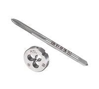 CoCud Tap and Die Set, M3 x 0.5 Thread, Left Hand Metric High-Speed Steel Machine Screw Tap & Round Die Tool Kit - (Applications: for Threading Tapping Repairing), 1-Set