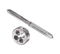 CoCud Tap and Die Set, M6 x 0.75 Thread, Left Hand Metric High-Speed Steel Machine Screw Tap & Round Die Tool Kit - (Applications: for Threading Tapping Repairing), 1-Set