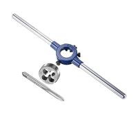 CoCud Tap and Die Stock Handle Set, 1/4-20 UNC Die & Fit 11mm-20mm OD / M3-M4 Die, High Speed Steel Thread Tapping and Wrench Tool Kit - (Applications: for Threading Repairing)