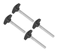 CoCud Tee Wing Knobs Thumb Screw, M8 x 55mm Male Thread, Plastic T Thumb Clamping Screw Threaded Stud Hand Knobs Grip, (Applications: for Machinery Lathes), 4-Pieces