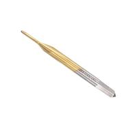 CoCud Thread Tap, M0.9 x 0.225 Thread Size 3 Straight Flutes, High Speed Steel Threading Tapping Repair Tool - (Applications: for Tapping Stainless Steel Copper Aluminum)