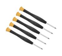 CoCud Tiny Torx Screwdriver, 112mm Length, Steel T6 Star Head Screw Driver with Swivel Lid Non-Slip Grip - (Applications: for Eyeglasses Watches Electronics Computer), 5pieces