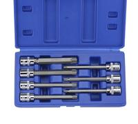 CoCud Torx Bit Socket Set, T25 T30 T40 T45 T50 T55 T60 3/8" Drive, CR-V Socket S2 Steel Bit - (Applications: for Fastener Application), 7-Pieces