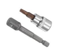 CoCud Torx Bit Socket, T27 Bit 3/8" Drive 2" Length, CR-V Socket with Socket Extension - (Applications: for Fastener Application)