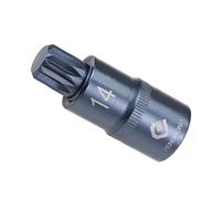 CoCud Triple Square Spline Bit Socket, M14 Bit 1/2" Drive 2" Length, Star S2 Alloy Steel Cr-V Socket Blue - (Applications: for Fastener Application)