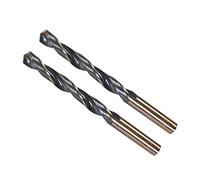 CoCud Twist Drill Bits, 10.5mm Cutting Edge, Titanium & Nitride Coated High Speed Steel 4341 Round Shank - (Applications: for Stainless Steel Drilling Machine), 2-Pieces