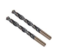 CoCud Twist Drill Bits, 11mm Cutting Edge, Titanium & Nitride Coated High Speed Steel 4341 Round Shank - (Applications: for Stainless Steel Drilling Machine), 2-Pieces