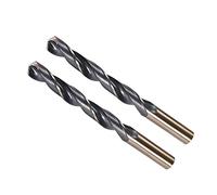 CoCud Twist Drill Bits, 13mm Cutting Edge, Titanium & Nitride Coated High Speed Steel 4341 Round Shank - (Applications: for Stainless Steel Drilling Machine), 2-Pieces