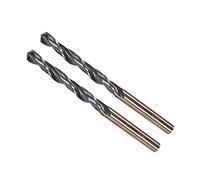 CoCud Twist Drill Bits, 6mm Cutting Edge, Titanium & Nitride Coated High Speed Steel 4341 Round Shank - (Applications: for Stainless Steel Drilling Machine), 2-Pieces