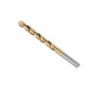 CoCud Twist Drill Bits, 7.2mm Drilling Diameter, Titanium Coated High Speed Steel 6542 Straight Round Shank - (Applications: for Stainless Steel Alloy Metal), 1-Piece