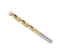 CoCud Twist Drill Bits, 7.3mm Drilling Diameter, Titanium Coated High Speed Steel 6542 Straight Round Shank - (Applications: for Stainless Steel Alloy Metal), 1-Piece