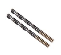 CoCud Twist Drill Bits, 7.5mm Cutting Edge, Titanium & Nitride Coated High Speed Steel 4341 Round Shank - (Applications: for Stainless Steel Drilling Machine), 2-Pieces