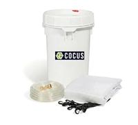 COCUS 100cm Emergency Ceiling Leak Diverter & Bucket Bundle - Complete Roof Leak Drainage Kit - Tarp, Hanging Straps, 3m Hose & 25L Bucket
