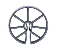 COCUS Heavy-Duty Pile Cage Spacers - Circular Clip-On Concrete Cover Wheels for Deep Foundations & Bored Piling - High-Density Non-Corrosive Polymer - 45mm & 75mm Sizes