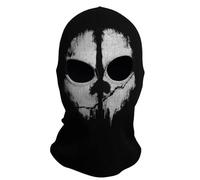 COD Ghost Mask Skull Balaclava MW2 Skeleton Costume Full Head Ski Snood Mask Knitted Windproof Warmer Headwear for Bike Skateboard Motorcycle Snowboard Outdoor Sport, Black07