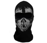 COD Ghost Mask Skull Balaclava MW2 Skeleton Costume Full Head Ski Snood Mask Knitted Windproof Warmer Headwear for Bike Skateboard Motorcycle Snowboard Outdoor Sport, Black03