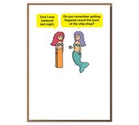 "Cod I was Battered Last Night." Funny Greeting Card