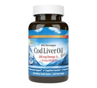 Cod L!ver Oil Minis 280mg Omega3 Mini Softgels, Food Supplement - 250 Count per Bottle