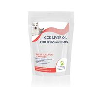 Cod Liver Oil 300mg for Pets with Vitamin A and Vitamin D3 Omega 3 EPA DHA Fish Oil Capsules Petrition for Dogs and Cats