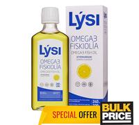 Cod Liver Oil Pure Natural Icelandic Omega-3 EPA DHA Lemon Vitamins 240ml