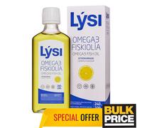 Cod Liver Oil Pure Natural Icelandic Omega-3 EPA DHA Lemon Vitamins 240ml
