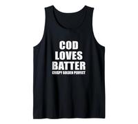 Cod Loves Batter Crispy Golden Perfect - Fun Fish and Chips Tank Top