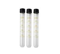 COD Test Tube with Cap and Scale - 10ml/15ml/25ml Capacity, Temperature Resistance Up to 165°C for Accurate Measurements(100mL 5PCS)
